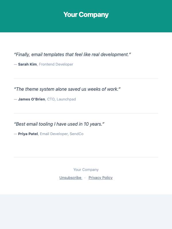 Testimonial Carousel